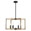 VEVOR 6-Light Chandelier, Metal Farmhouse Chandelier, Adjustable Height, Dining Room Hanging Light Fixture for Ceilings, Modern Chandelier for Bedroom