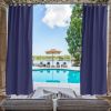50 in. Wx 96 in. L Indoor Outdoor Curtains Window Curtain (1 Panel)