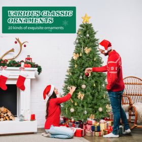 7.5 FT Artificial Christmas Tree with DIY 400 Warm White LED Lights