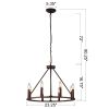 8 Light pendant light
