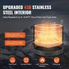 VEVOR Smokeless Fire Pit Stove Bonfire, H: 18 in x Dia: 28 in ,Wood Burning Fireplaces with Removable Ash Pan