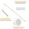 Tension Curtain Rod Spring Load Adjustable Curtain Pole Heavy-Duty Steel 4 Sizes for Bathroom Wardrobe Kitchen Balcony 50cm