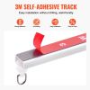 VEVOR Ceiling Curtain Track Set, 9.9 FT/3 Meter, Self Adhesive, No Drill Ceiling Track System for Curtains