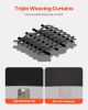 VEVOR Blackout Curtains, 63 Inch Length 2 Panels Set, 42 Inch Wide Each, Thermal Insulated Blackout Light Blocking Drapes, with Grommets