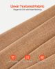 VEVOR Natural Linen Curtains, 52 x 84 inch 2 Panels Set, Grommet Light Filtering Thick Flax Textured Linen Drapes, Privacy Burlap for Living Room