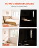 VEVOR Blackout Curtains, 63 Inch Length 2 Panels Set, 42 Inch Wide Each, Thermal Insulated Blackout Light Blocking Drapes, with Grommets