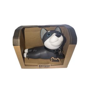 1pc Cute Dog Door Stopper, Cartoon Decorative Creative Animal Plastic Door Catch Door Stop (Color: Grey)