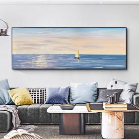 100% Handpainted gold foil circle large size square picture oil canvas painting abstract sitting room dining-room (size: 60x90cm)