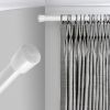 Heavy Duty Tension Curtain Rod, Non-Slip Carbon Steel Spring Loaded Curtain Rod (30-50cm/11.8-19.7in) - No Drilling