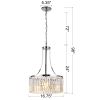 3 Light crystal pendant light